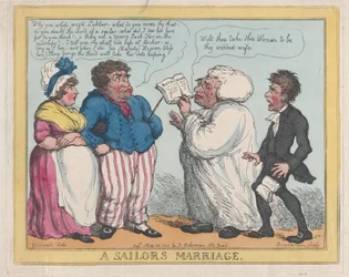 Een Huwelijk van een Zeeman, 1805